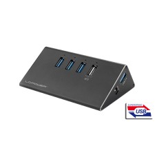 USB Hub 3.0 LC Power LC-HUB-ALU-2B-4 Aluminium