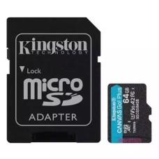 Micro SDXC Kingston 64GB  64GB class 10 U3 170MB/s - 70MB/s + adapter