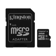 Micro SD Card 32GB Kingston + SD adapter SDCS2/32GB class 10