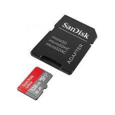 Micro SD 128GB SanDisk Ultra + adapter SDSQUAB-128G-GN6MA