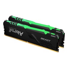 Memorija DDR4 64GB 3200MHz (2x32) Kingston Fury Beast RGB KF432C16BBAK2/64